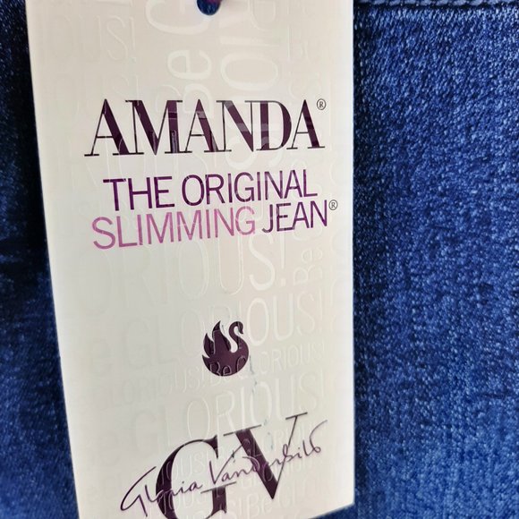Brand New High Rise Famous Gloria Vanderbilt AMANDA Slimming Jeans!!! - Picture 6 of 14
